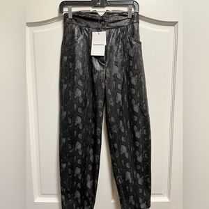 Sabina Musayev  snackskin patterned pants size small